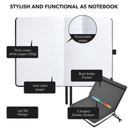 Premium Classic Executive Hardcover Notebook (Line-Ruled Pages)